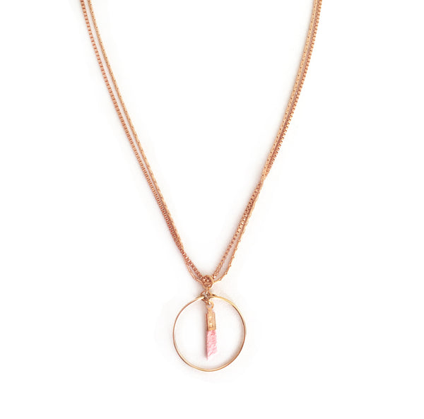 collier Coil rose - Mirgiole