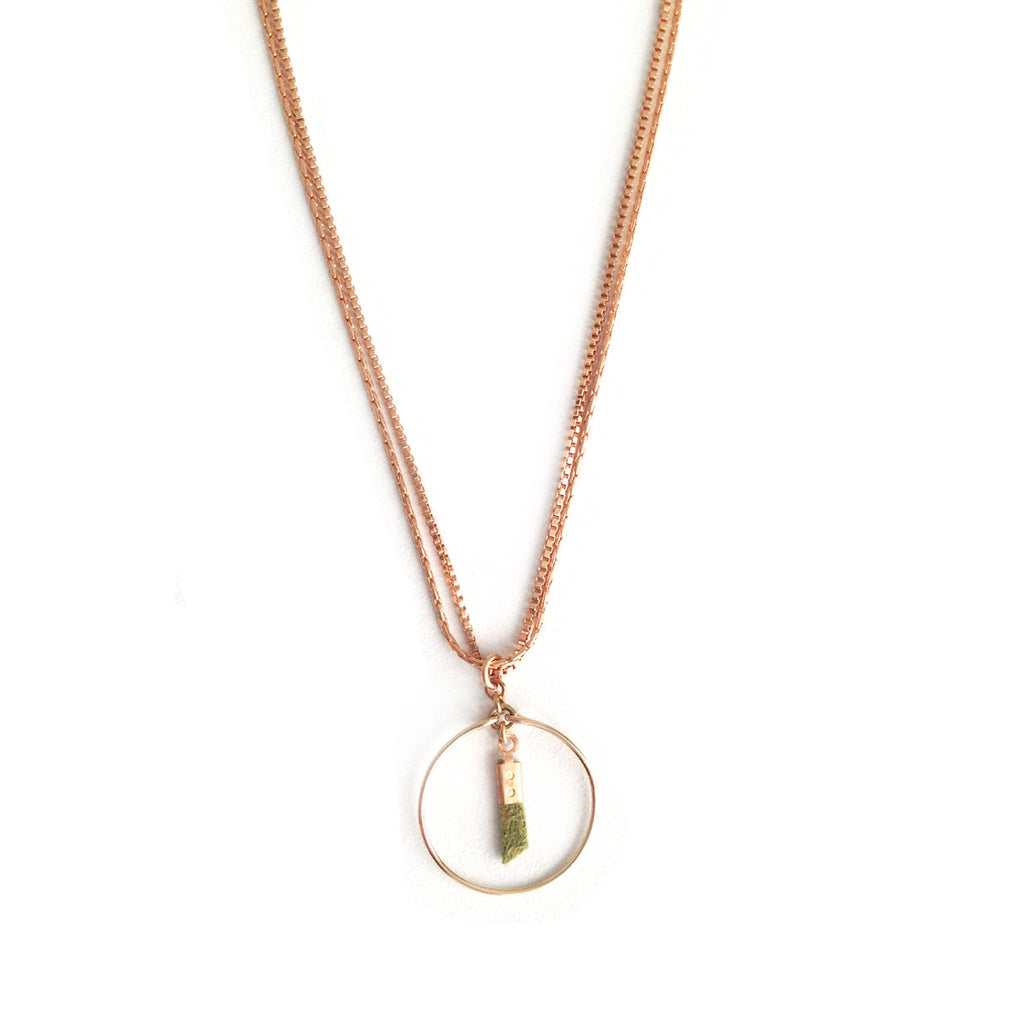 collier coil vert - Mirgiole